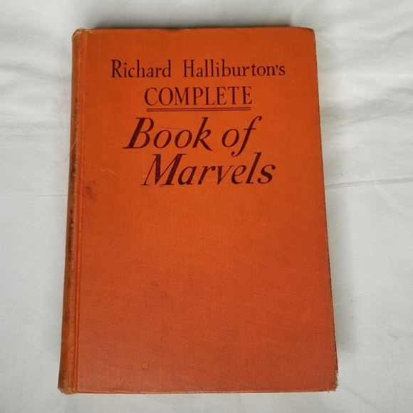 Vintage book Richard Halliburton's Complete Book of Marvels 1941 hard cover red - Picture 1 of 5